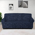 Dark Blue Denim Jeans Print Sofa Cover