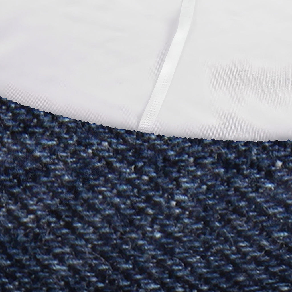 Dark Blue Denim Jeans Print Sofa Cover