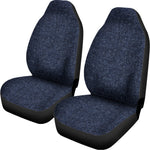 Dark Blue Denim Jeans Print Universal Fit Car Seat Covers