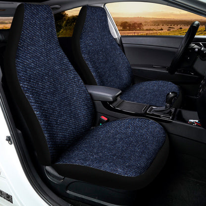 Dark Blue Denim Jeans Print Universal Fit Car Seat Covers
