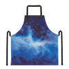 Dark Blue Galaxy Space Print Apron