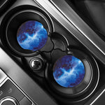 Dark Blue Galaxy Space Print Car Coasters