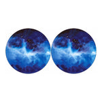 Dark Blue Galaxy Space Print Car Coasters