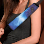 Dark Blue Galaxy Space Print Car Seat Belt Covers