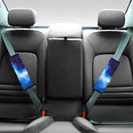 Dark Blue Galaxy Space Print Car Seat Belt Covers