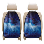 Dark Blue Galaxy Space Print Car Seat Organizers