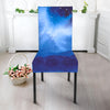 Dark Blue Galaxy Space Print Dining Chair Slipcover