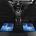 Dark Blue Galaxy Space Print Front and Back Car Floor Mats