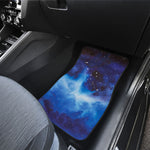 Dark Blue Galaxy Space Print Front and Back Car Floor Mats