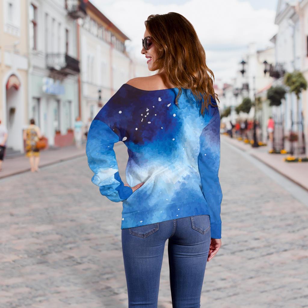 Blue galaxy sale sweatshirt