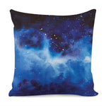 Dark Blue Galaxy Space Print Pillow Cover