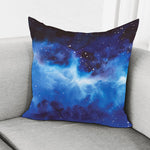 Dark Blue Galaxy Space Print Pillow Cover