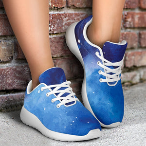 Dark Blue Galaxy Space Print Sport Shoes GearFrost