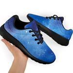 Dark Blue Galaxy Space Print Sport Shoes GearFrost