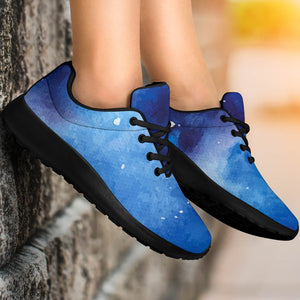 Dark Blue Galaxy Space Print Sport Shoes GearFrost