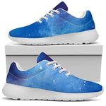 Dark Blue Galaxy Space Print Sport Shoes GearFrost