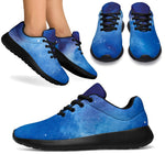 Dark Blue Galaxy Space Print Sport Shoes GearFrost