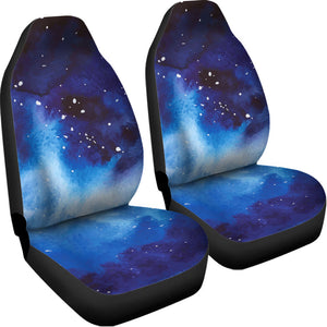 Dark Blue Galaxy Space Print Universal Fit Car Seat Covers