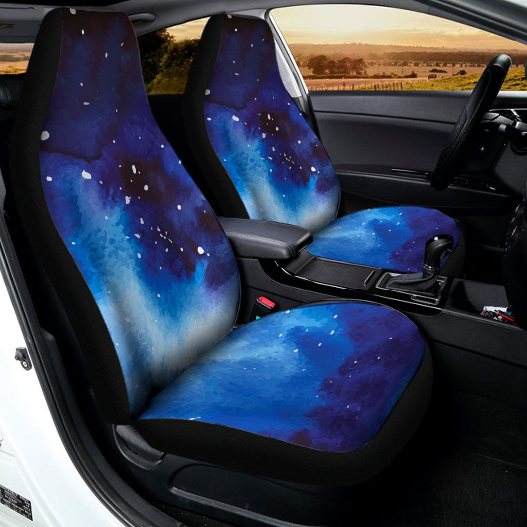 Dark Blue Galaxy Space Print Universal Fit Car Seat Covers