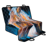 Dark Blue Horse Painting Print Pet Car Back Seat Cover