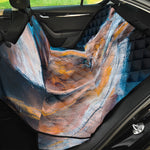 Dark Blue Horse Painting Print Pet Car Back Seat Cover