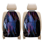 Dark Blue Horse Portrait Print Car Seat Organizers