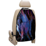 Dark Blue Horse Portrait Print Car Seat Organizers