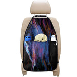 Dark Blue Horse Portrait Print Car Seat Organizers