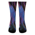 Dark Blue Horse Portrait Print Crew Socks