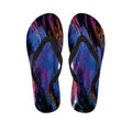 Dark Blue Horse Portrait Print Flip Flops
