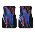 Dark Blue Horse Portrait Print Front Car Floor Mats