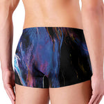 Dark Blue Horse Portrait Print Men's Boxer Briefs