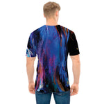 Dark Blue Horse Portrait Print Men's T-Shirt