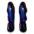 Dark Blue Horse Portrait Print Muay Thai Shin Guards