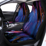 Dark Blue Horse Portrait Print Universal Fit Car Seat Covers