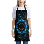 Dark Blue Kaleidoscope Print Apron