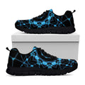 Dark Blue Kaleidoscope Print Black Running Shoes