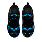 Dark Blue Kaleidoscope Print Black Sneakers
