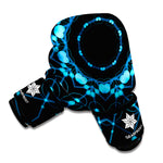 Dark Blue Kaleidoscope Print Boxing Gloves