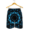 Dark Blue Kaleidoscope Print Men's Shorts