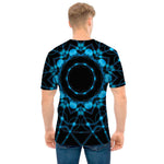 Dark Blue Kaleidoscope Print Men's T-Shirt
