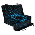 Dark Blue Kaleidoscope Print Pet Car Back Seat Cover