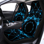 Dark Blue Kaleidoscope Print Universal Fit Car Seat Covers
