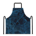 Dark Blue Marble Print Apron