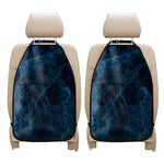 Dark Blue Marble Print Car Seat Organizers
