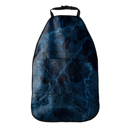 Dark Blue Marble Print Car Seat Organizers