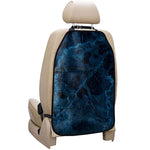 Dark Blue Marble Print Car Seat Organizers