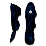 Dark Blue Marble Print Muay Thai Shin Guard