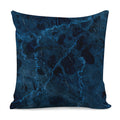 Dark Blue Marble Print Pillow Cover