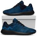 Dark Blue Marble Print Walking Shoes